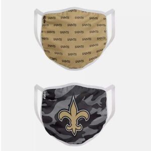 NWT NFL Youth size New Orleans Saints face mask set